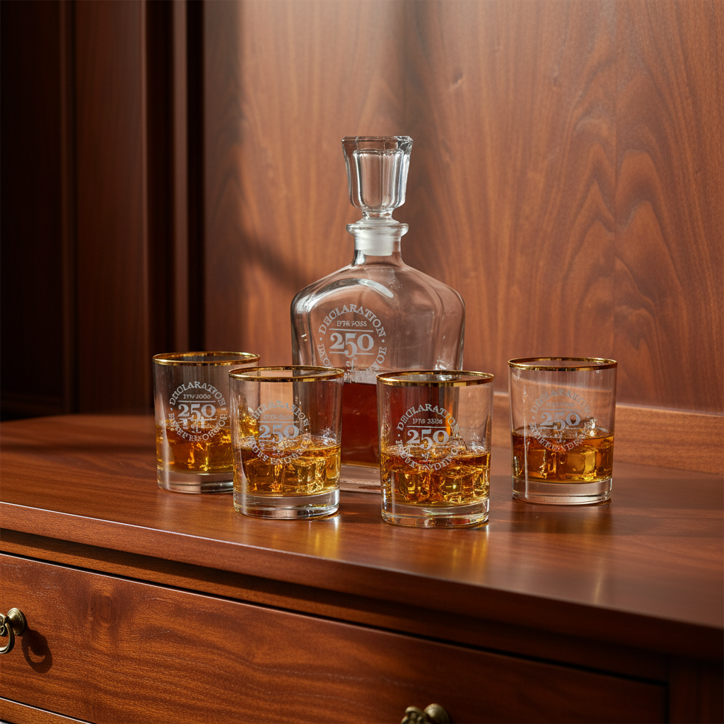 250th Anniversary Edition Declaration of Independence Decanter Set