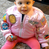 Pink Kids MA-1 Flight Jacket