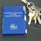Eternal Vigilance is the Price of Liberty Flip Note with Pen