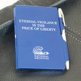 Eternal Vigilance is the Price of Liberty Flip Note with Pen