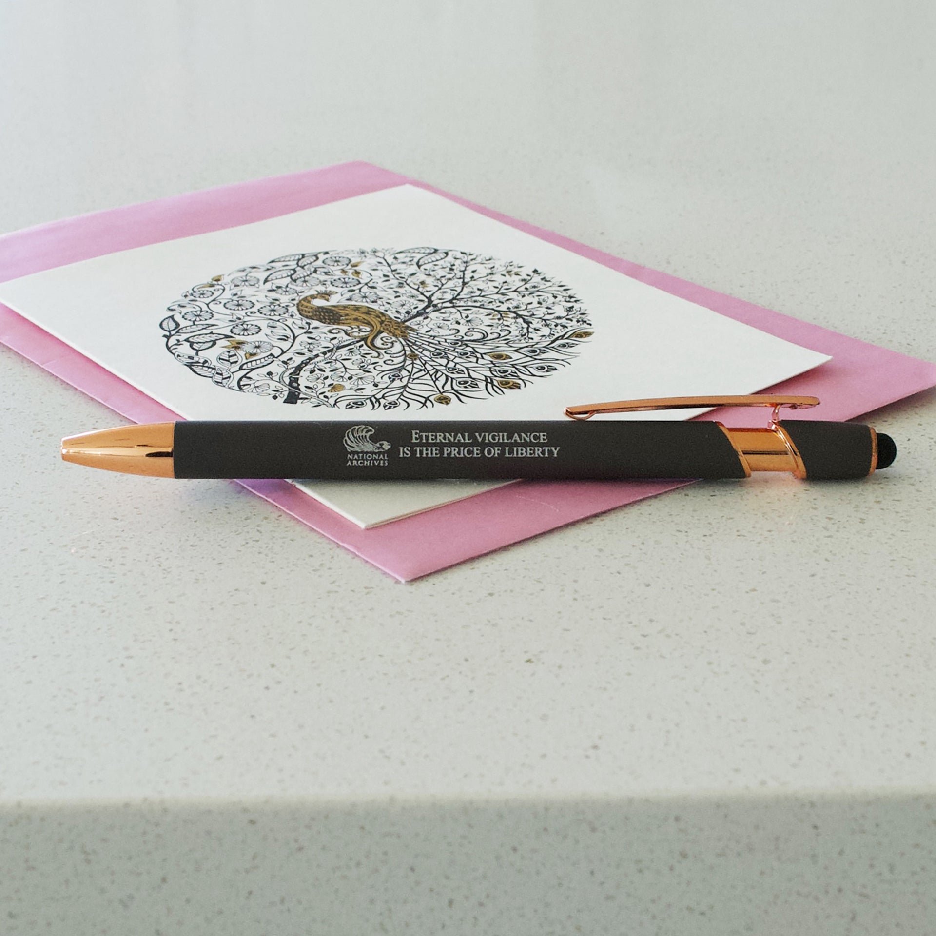 Eternal Vigilance Gray Pen with Stylus