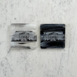 National Archives Building Fused Glass Coaster