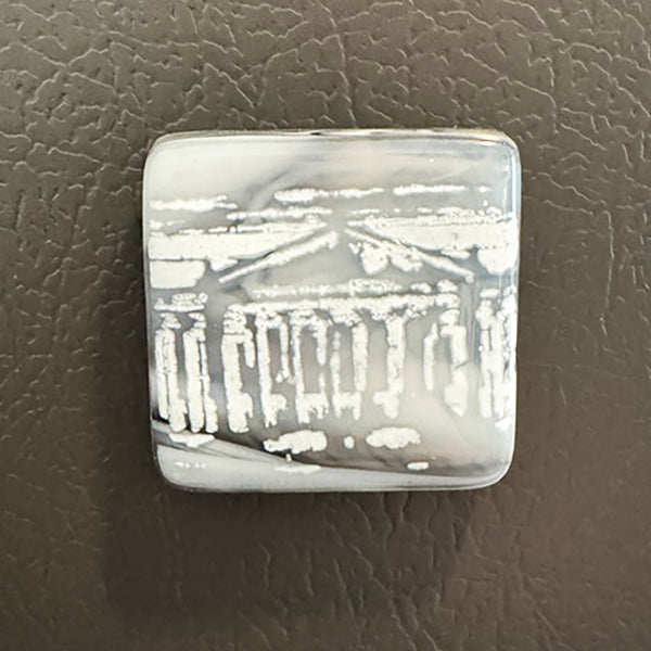 National Archives Building Fused Glass Magnet