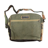 Camo and Recycled Military Tent Messenger Bag