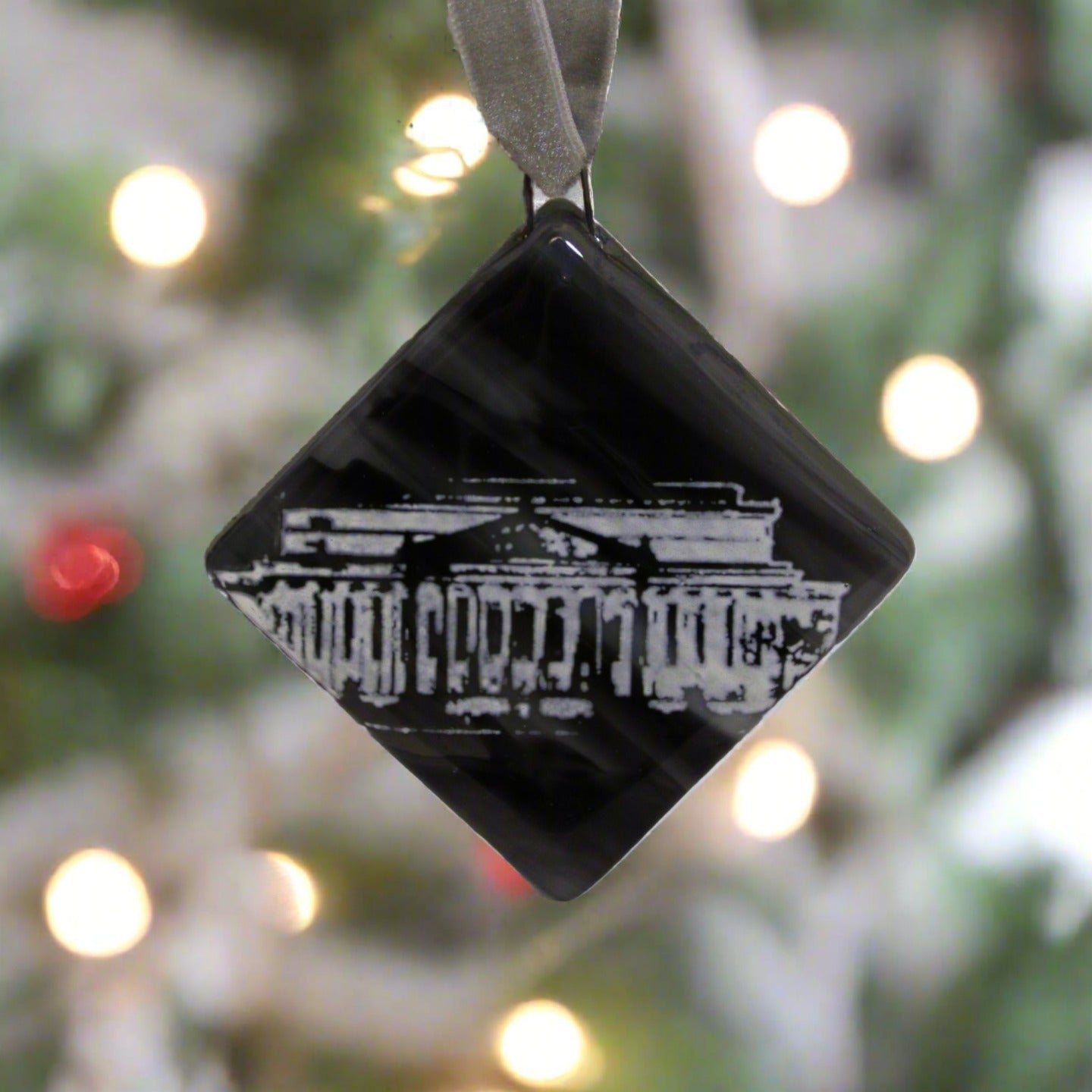 National Archives Fused Glass Ornament