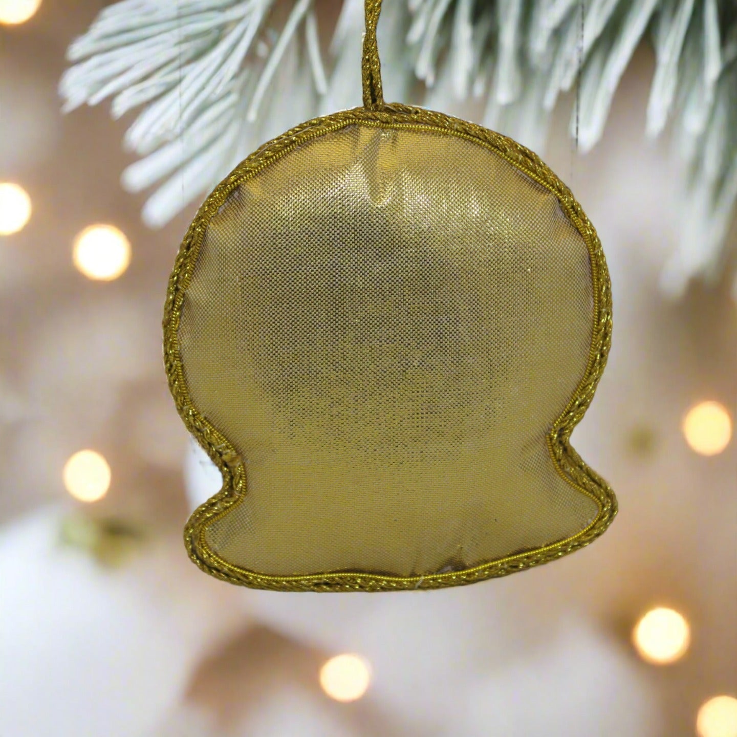 The National Archives in a Snow Globe  Fabric Ornament