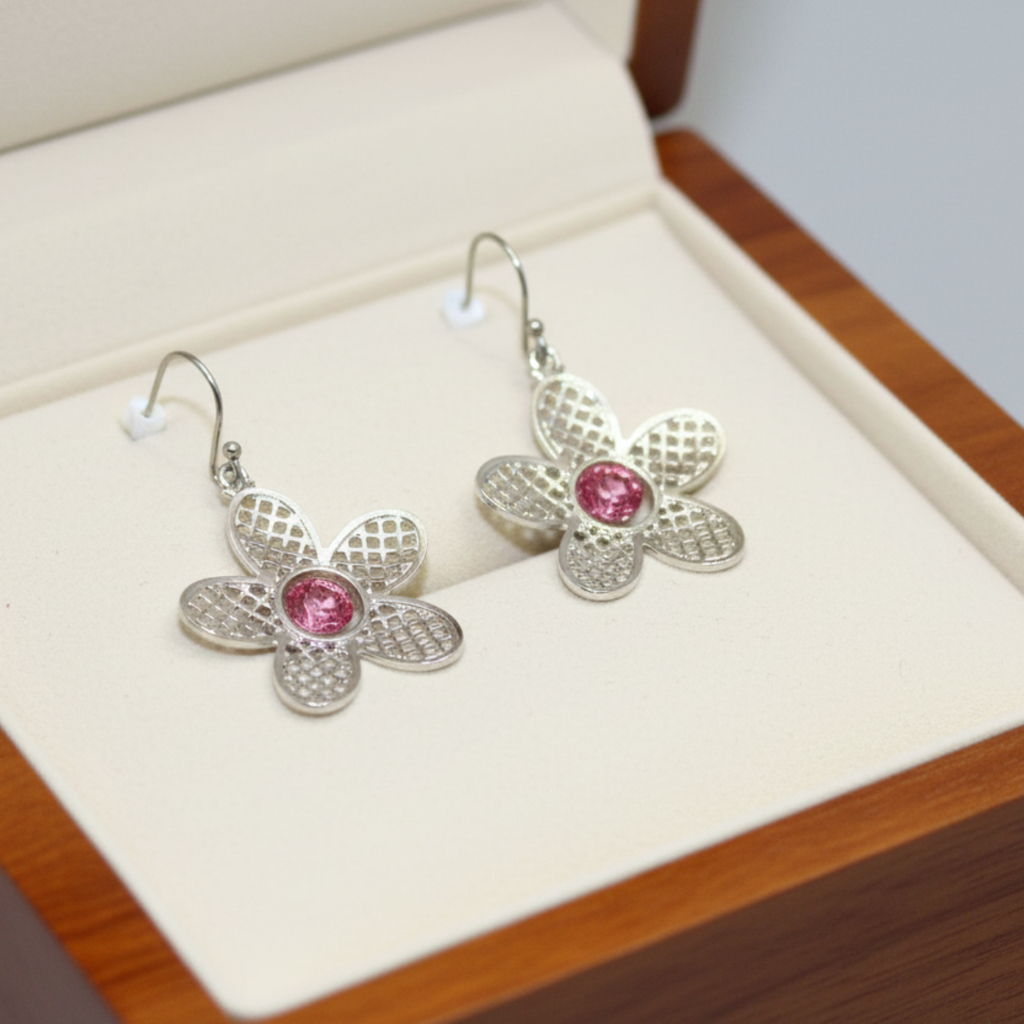Lacey Cherry Blossom Earrings