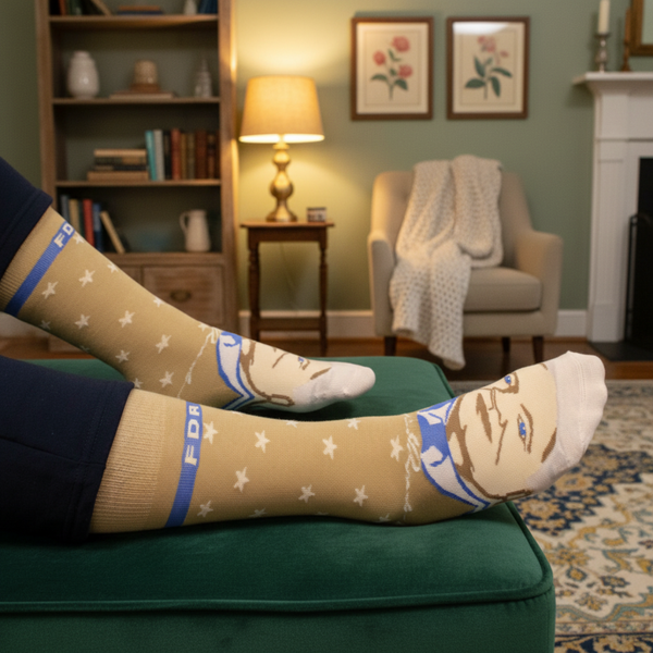Franklin D. Roosevelt Signature Socks