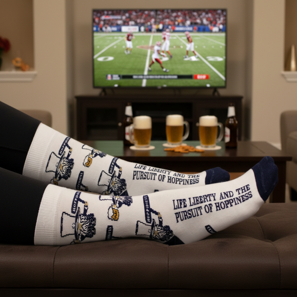George Washingnome's Pursuit of Hoppiness Socks