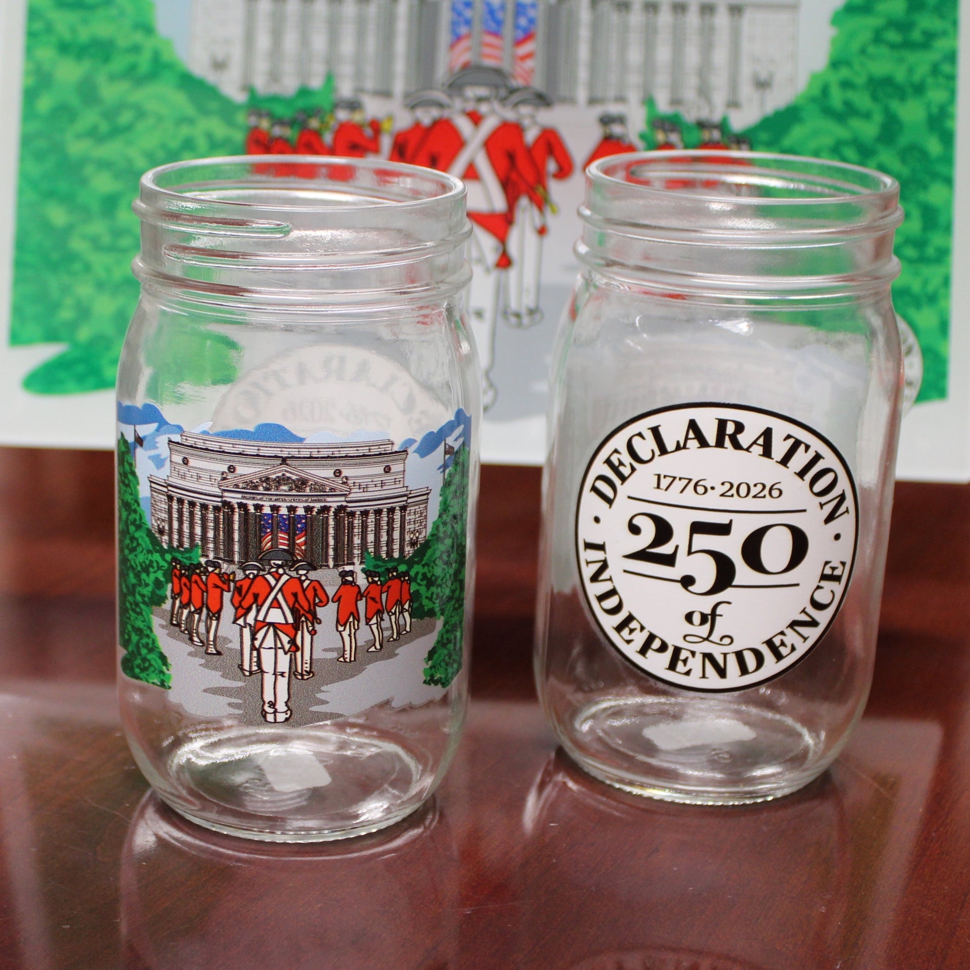 Fife and Drums at the Archives Mason Jar