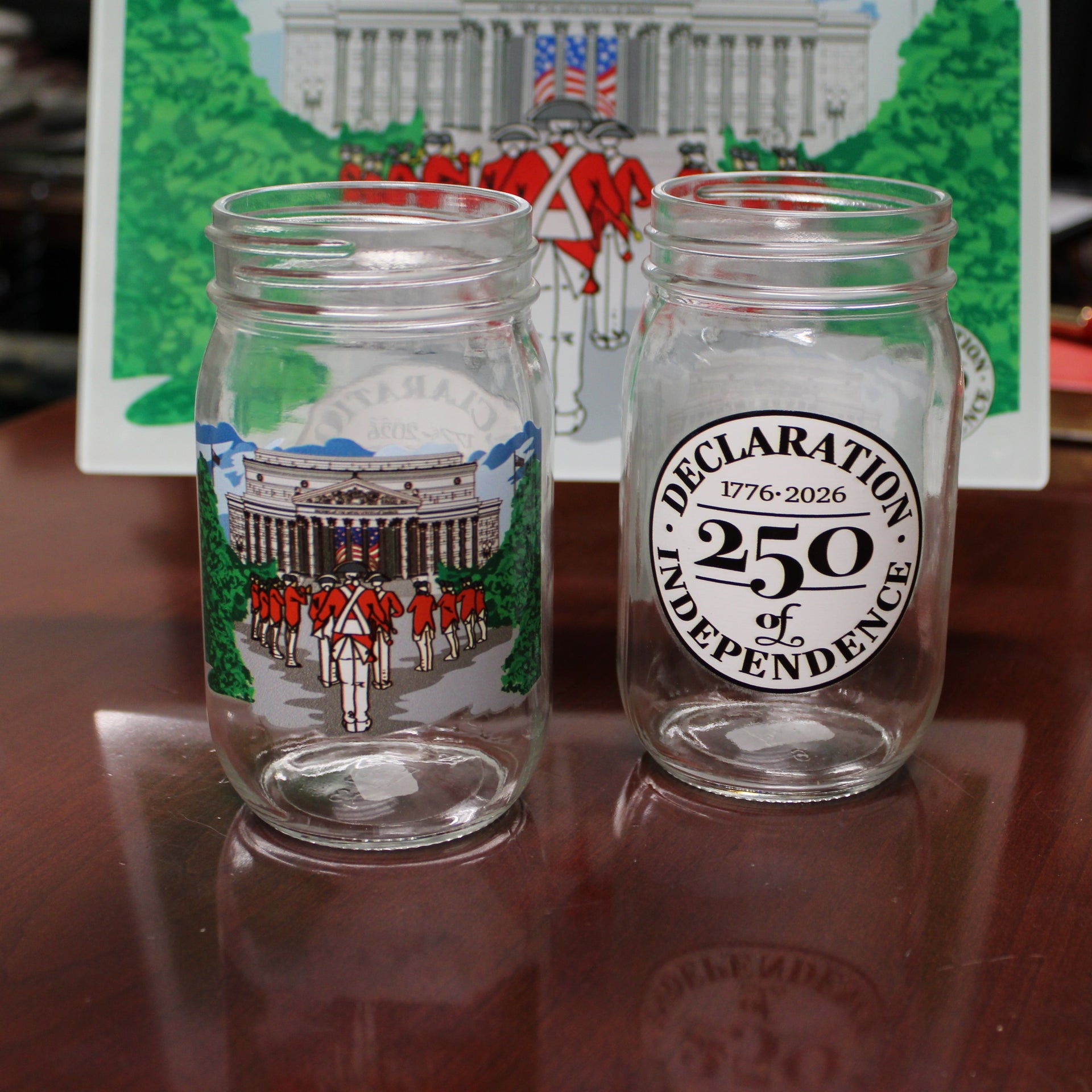 Fife and Drums at the Archives Mason Jar