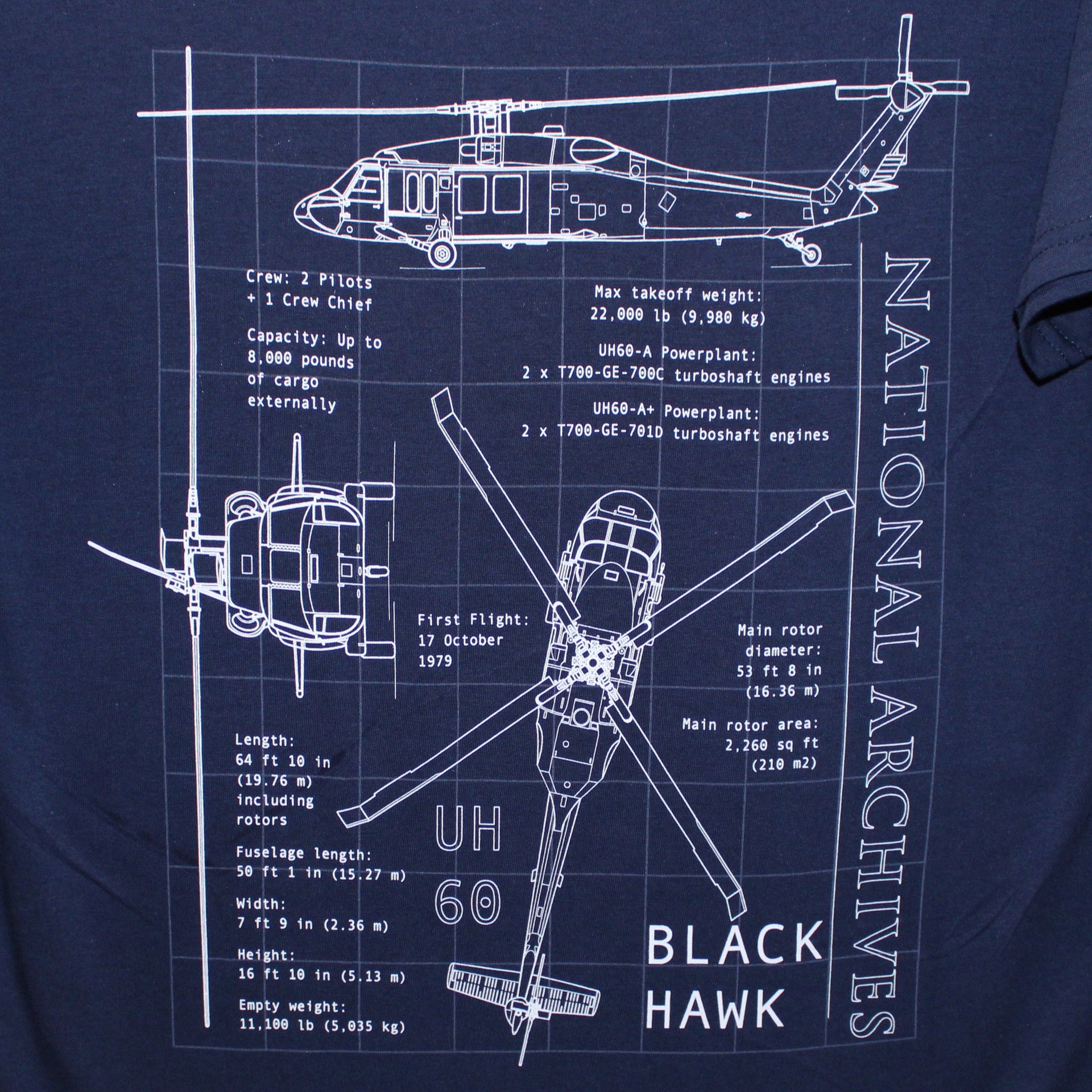 Black Hawk Helicopter T-Shirt