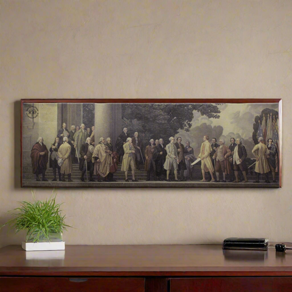 Declaration Mural Canvas Print - Limited Edition