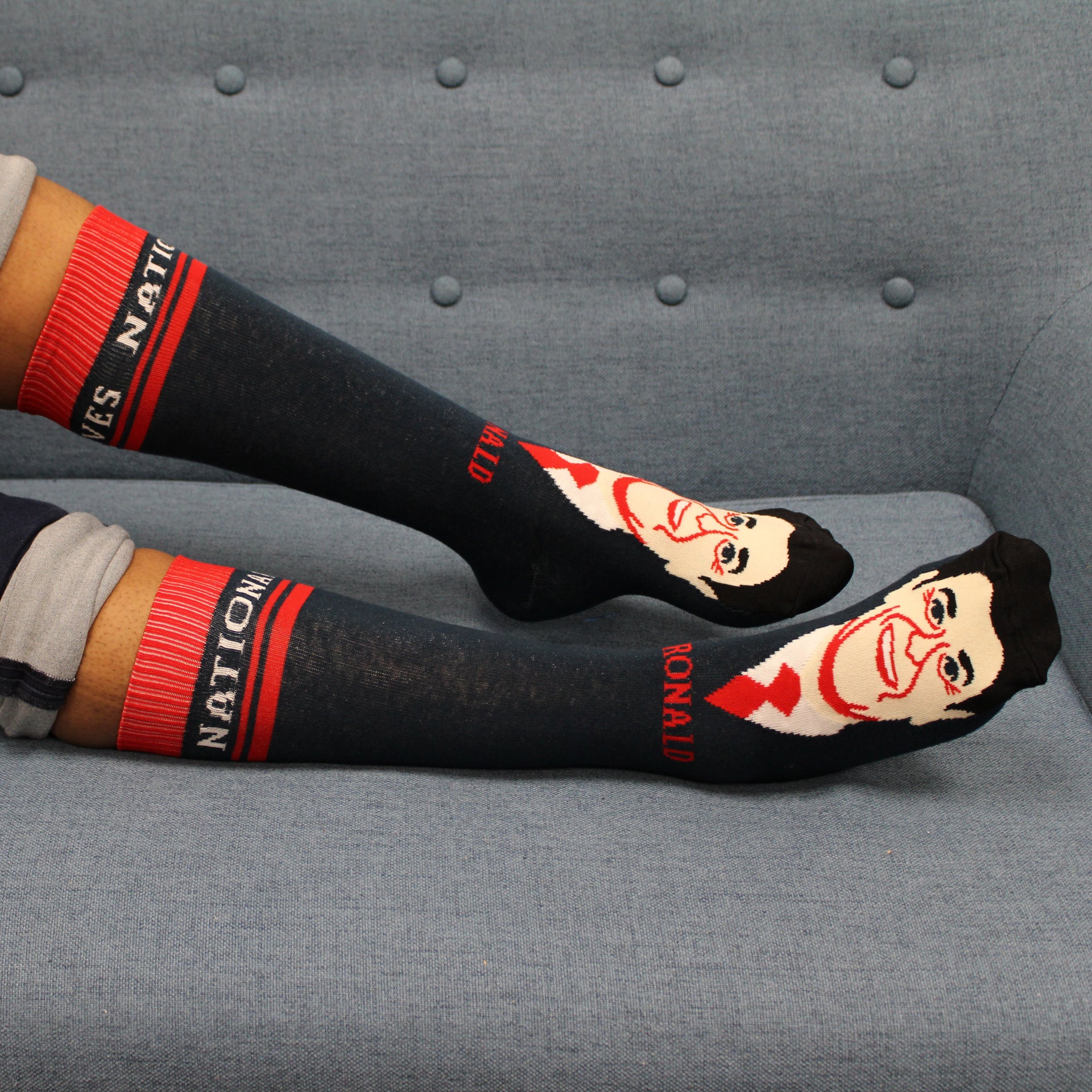 President Reagan Portrait Mid-Calf Socks