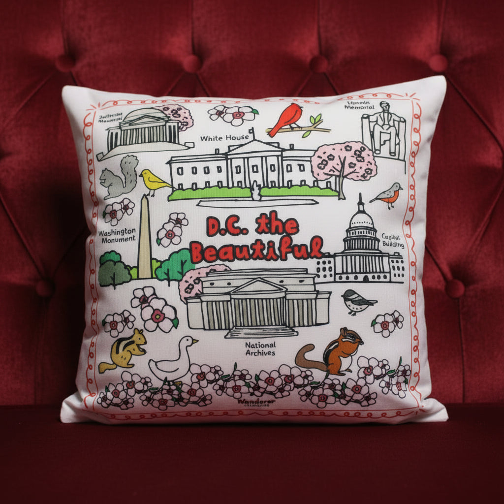 D.C. the Beautiful Throw Pillow