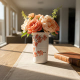 Large Cylindrical Cherry Blossom Vase