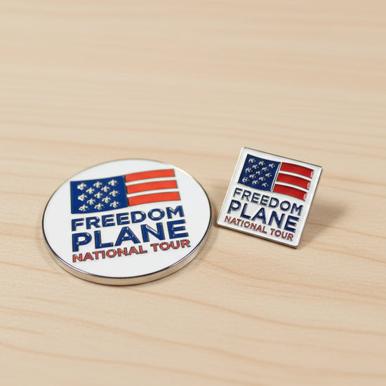 Freedom Plane Lapel Pin and Coin Bundle