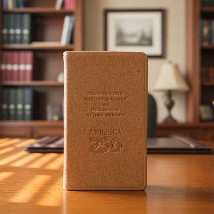 250th Anniversary United States Constitution and Declaration of Independence (Camel Color Leather)