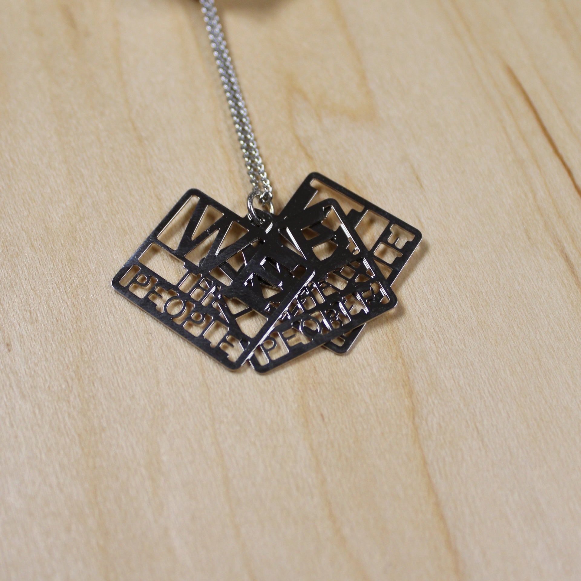 We the People Square Pendant