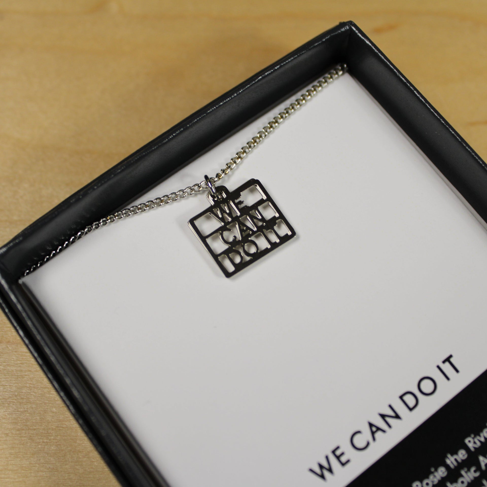 We Can Do It Square Pendant