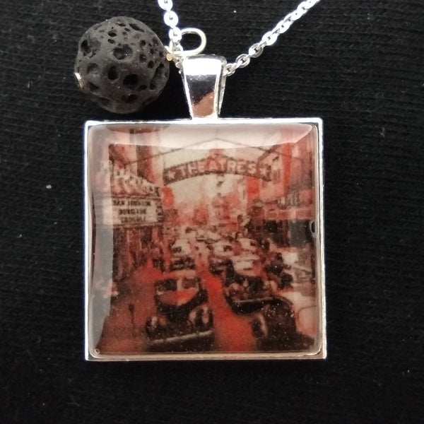 Saturday Afternoon Street Scene Necklace