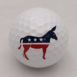 Set of 3 Democratic Donkey Golf Balls