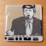 President Trump Fused Glass Coaster
