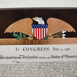 250th Anniversary Edition Copper Declaration of Independence Plaque