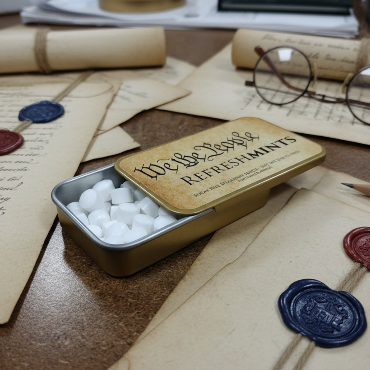 Set of Mints in Tin - Spearmint, Lemon, Sour Fruit