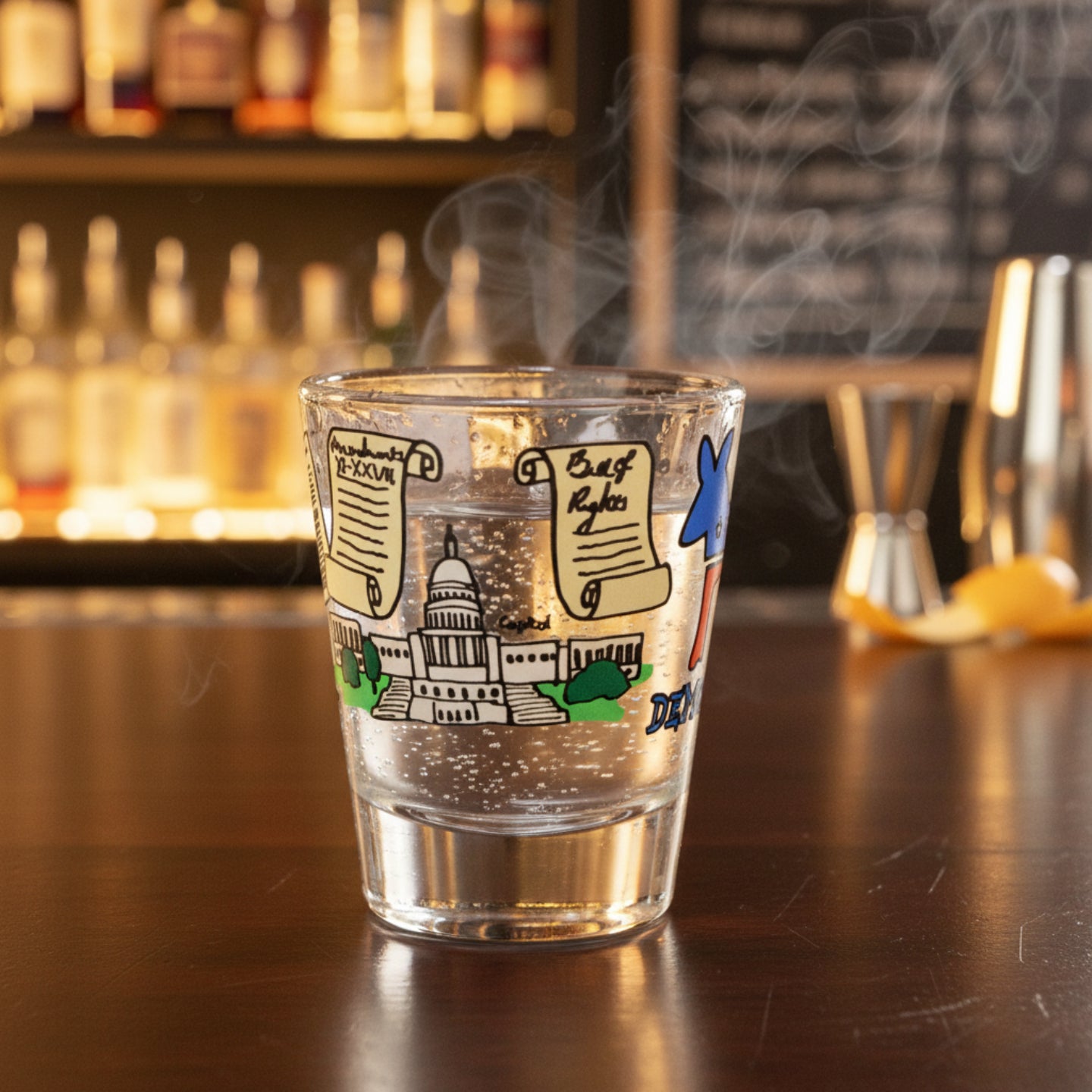 Proud Democrat Shot Glass