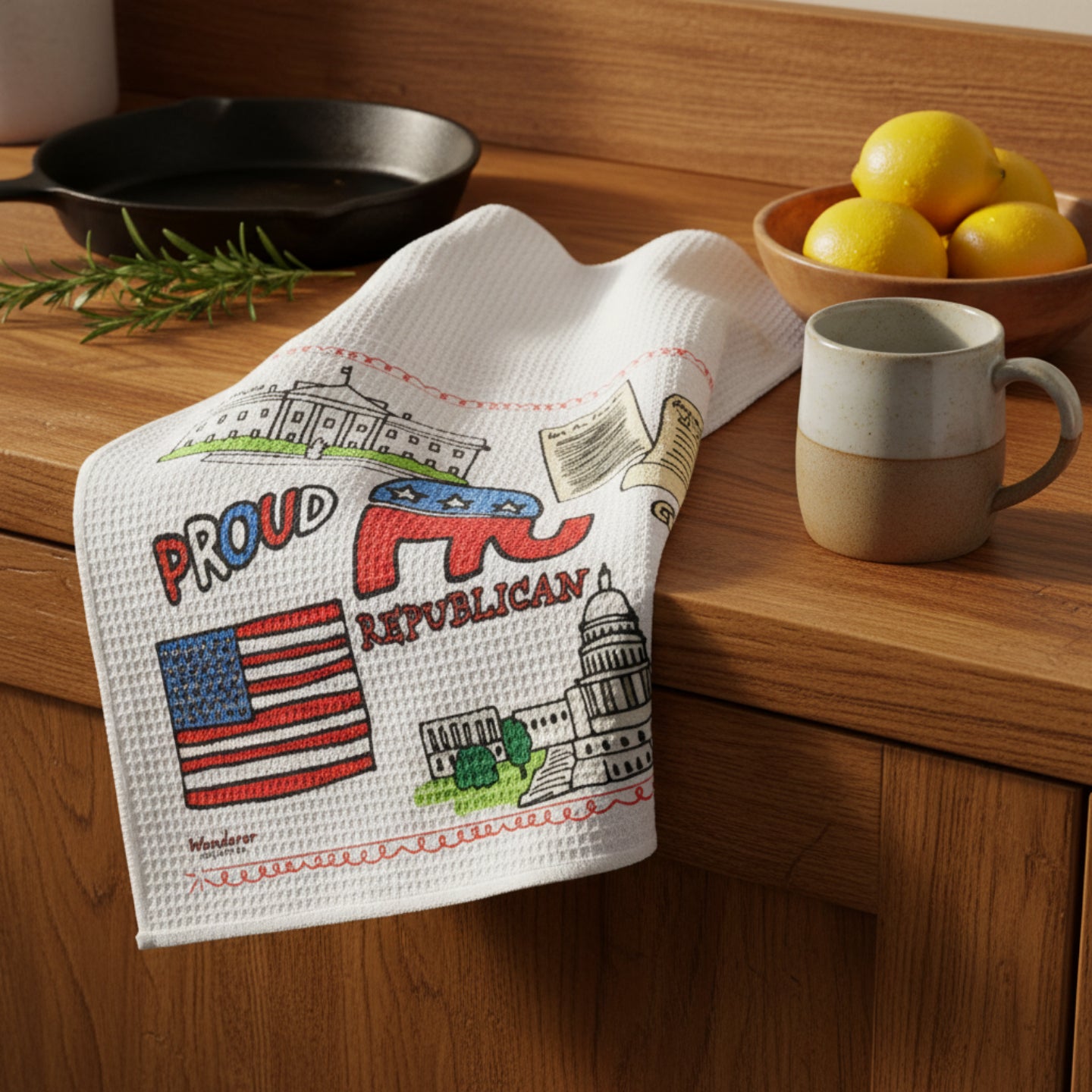 Proud Republican Dish Towel