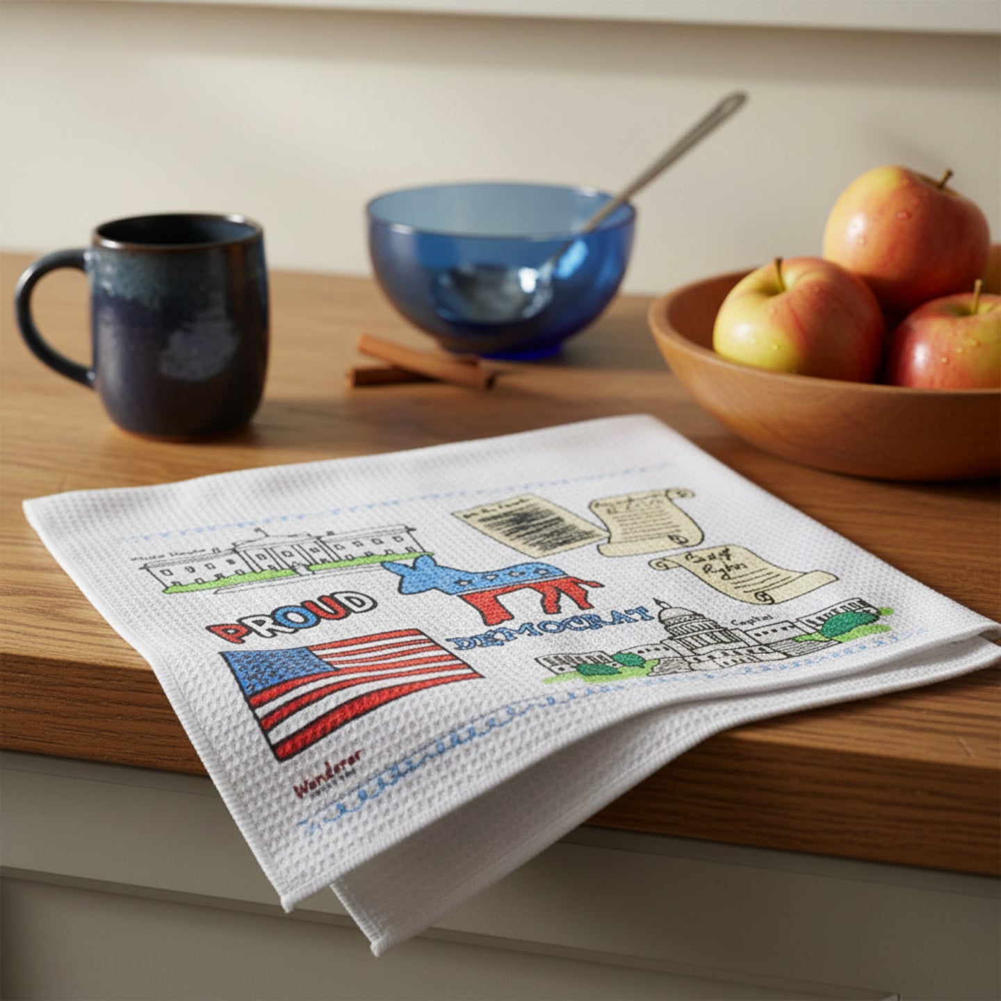 Proud Democrat Dish Towel