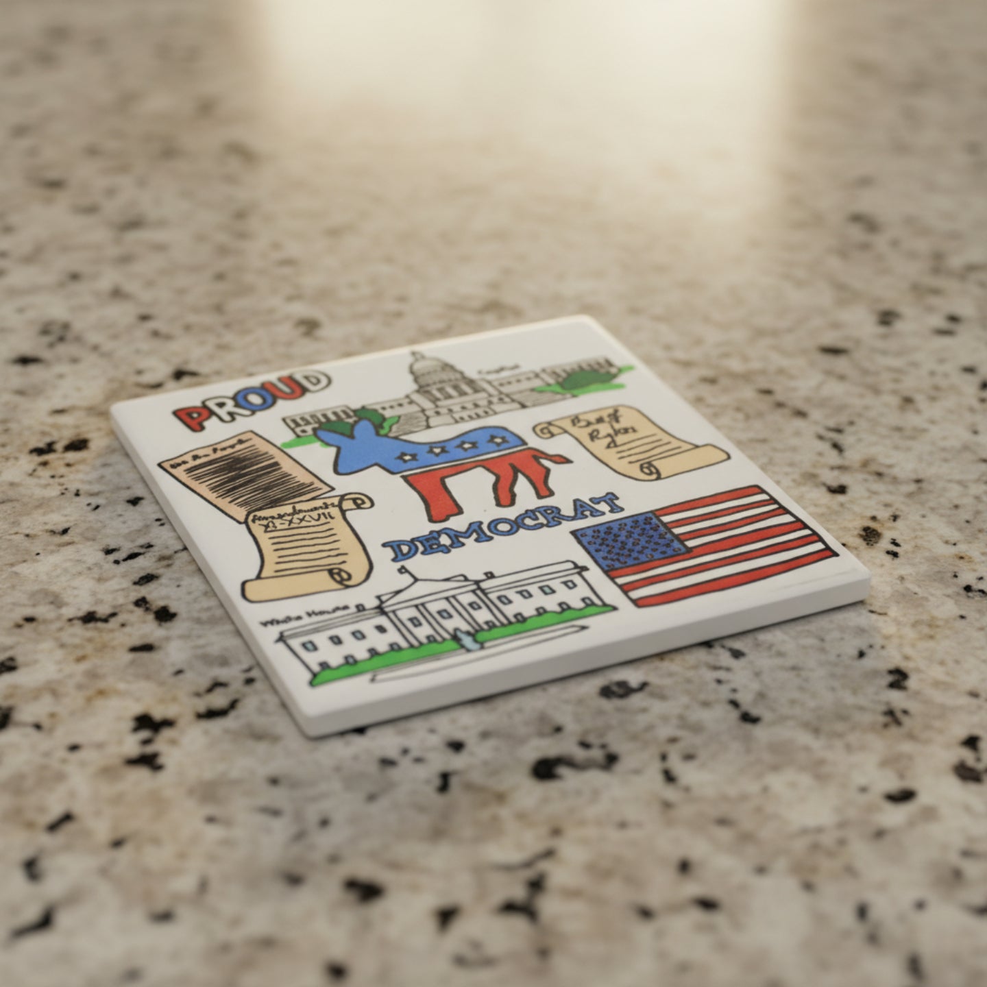 Proud Democrat Coaster