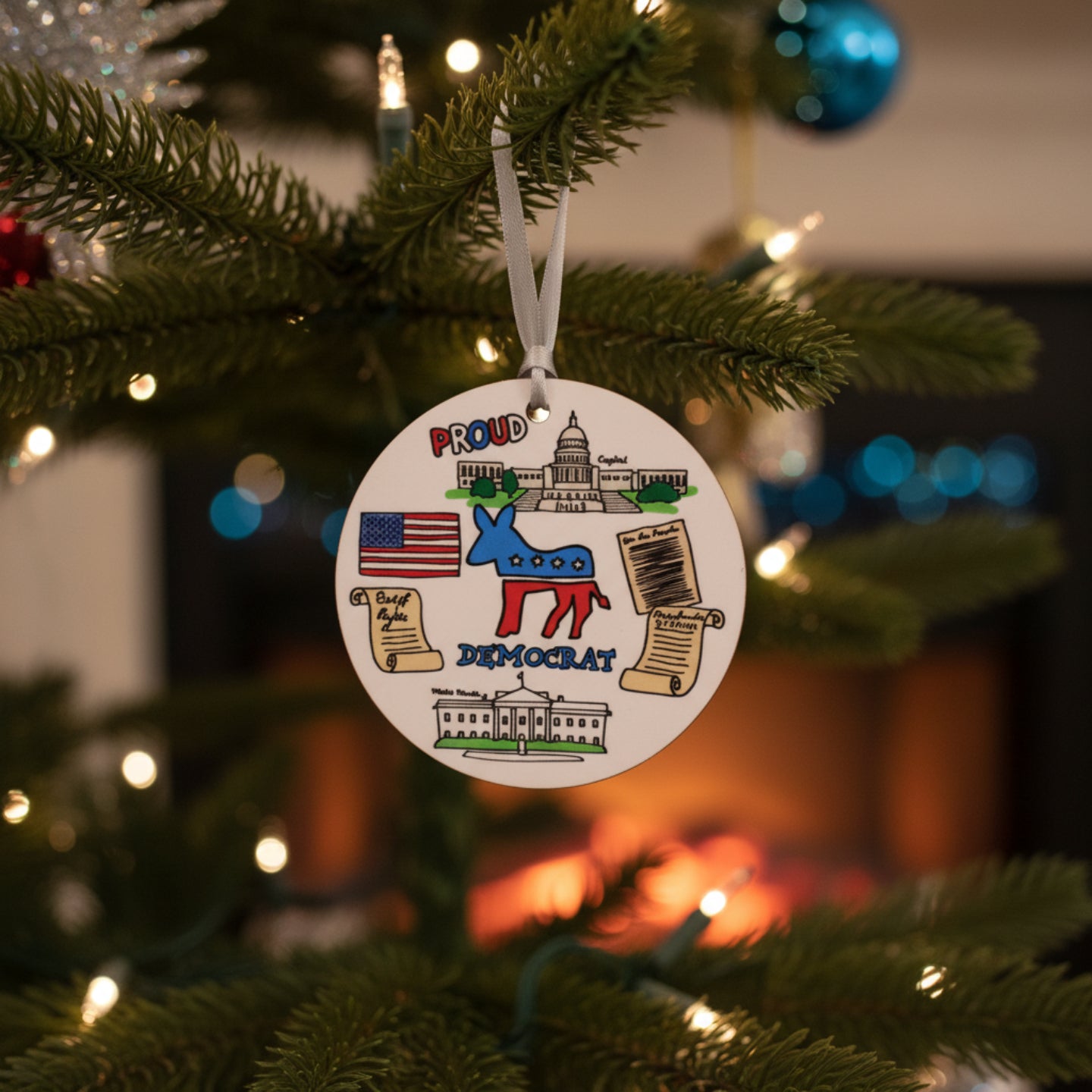 Proud Democrat Ornament