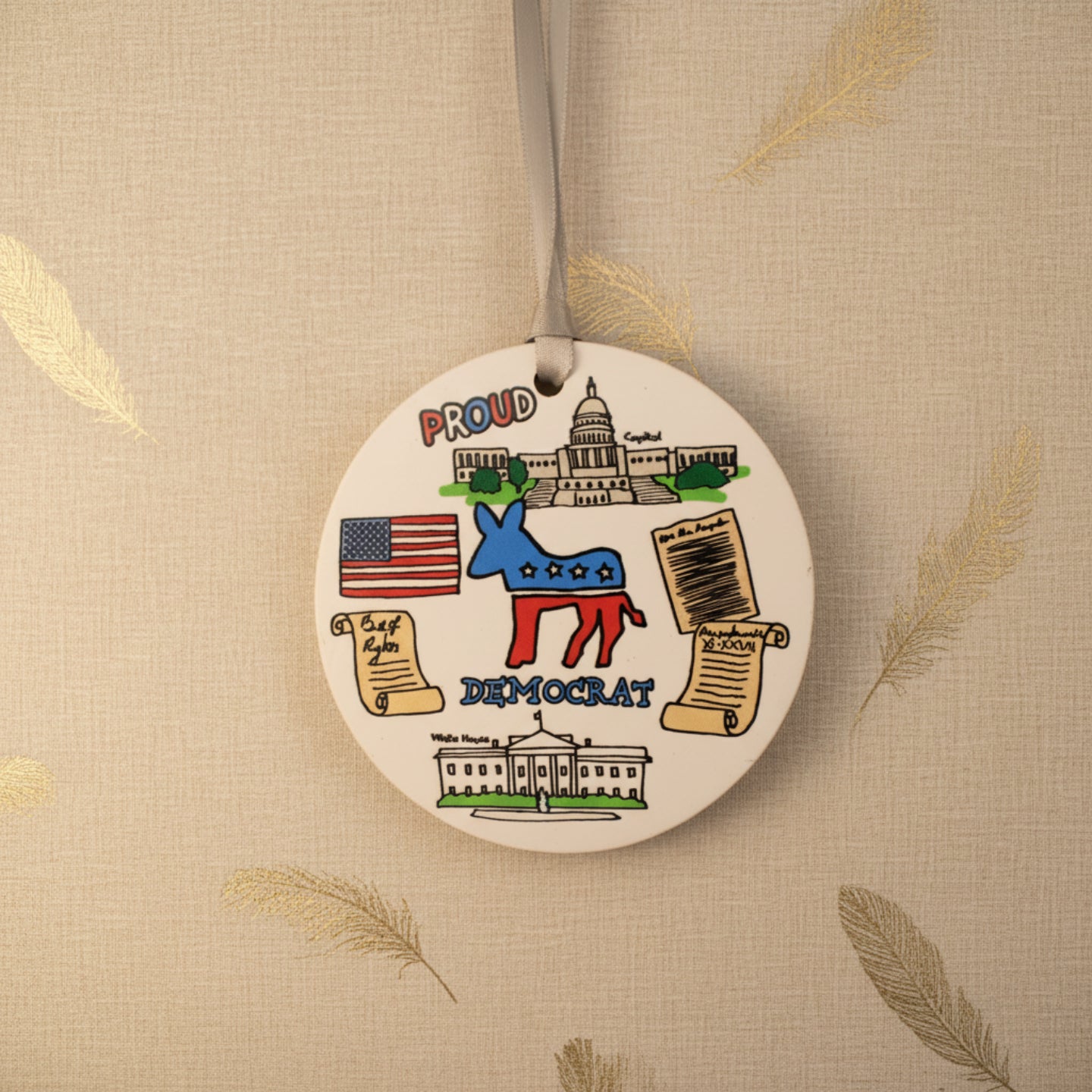 Proud Democrat Ornament