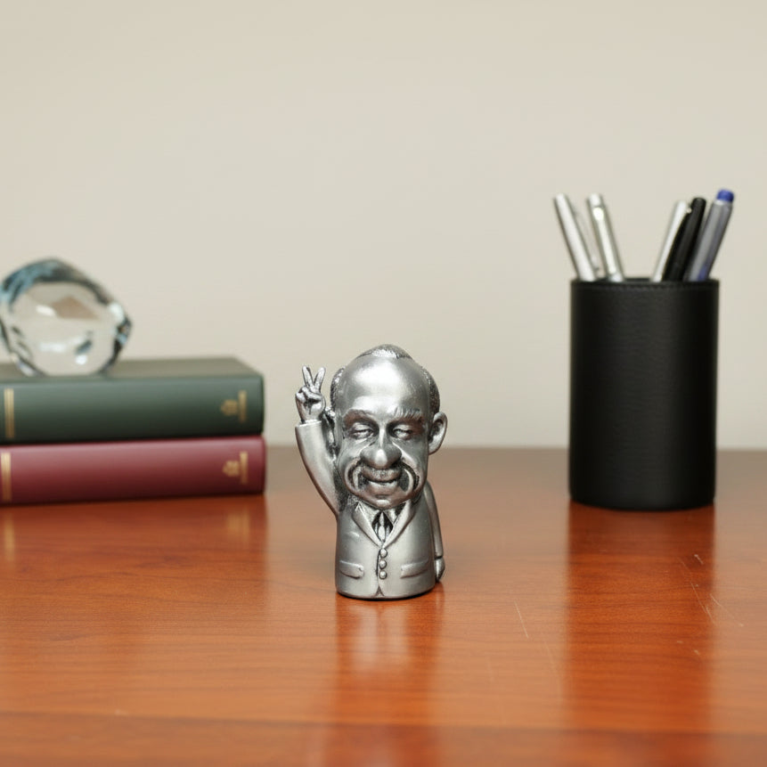 Richard Nixon Pewter Statue