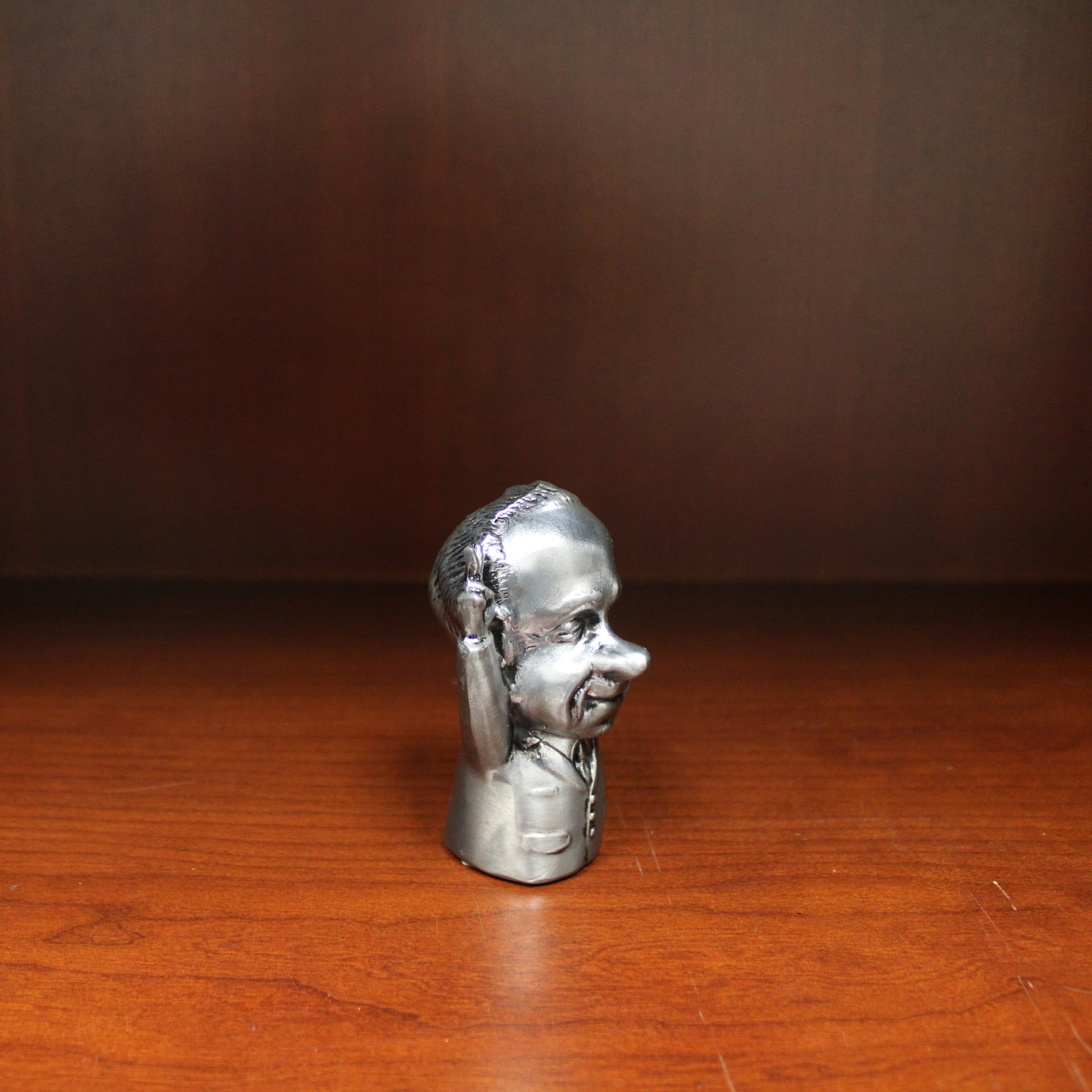 Richard Nixon Pewter Statue