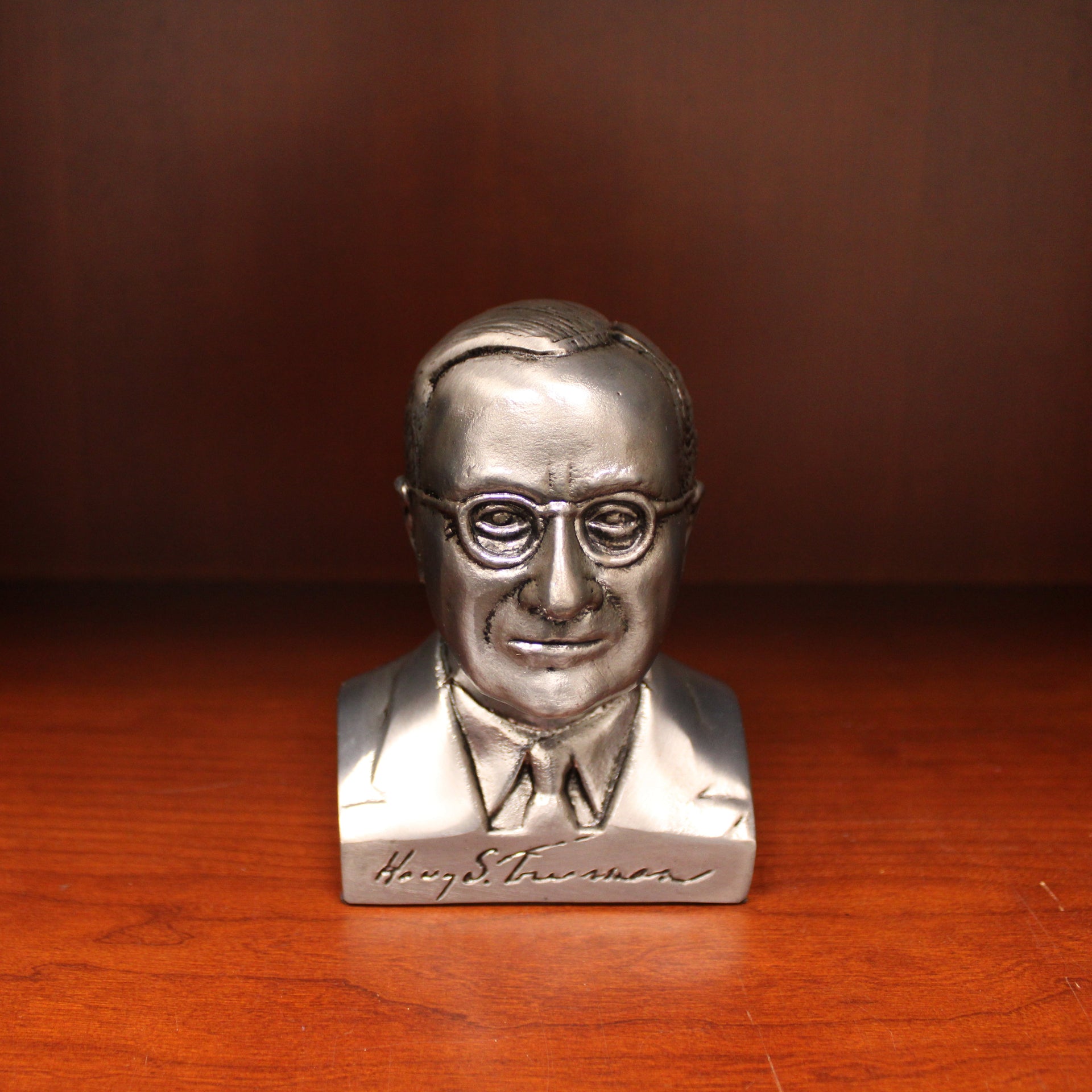 Harry S. Truman Pewter Statue