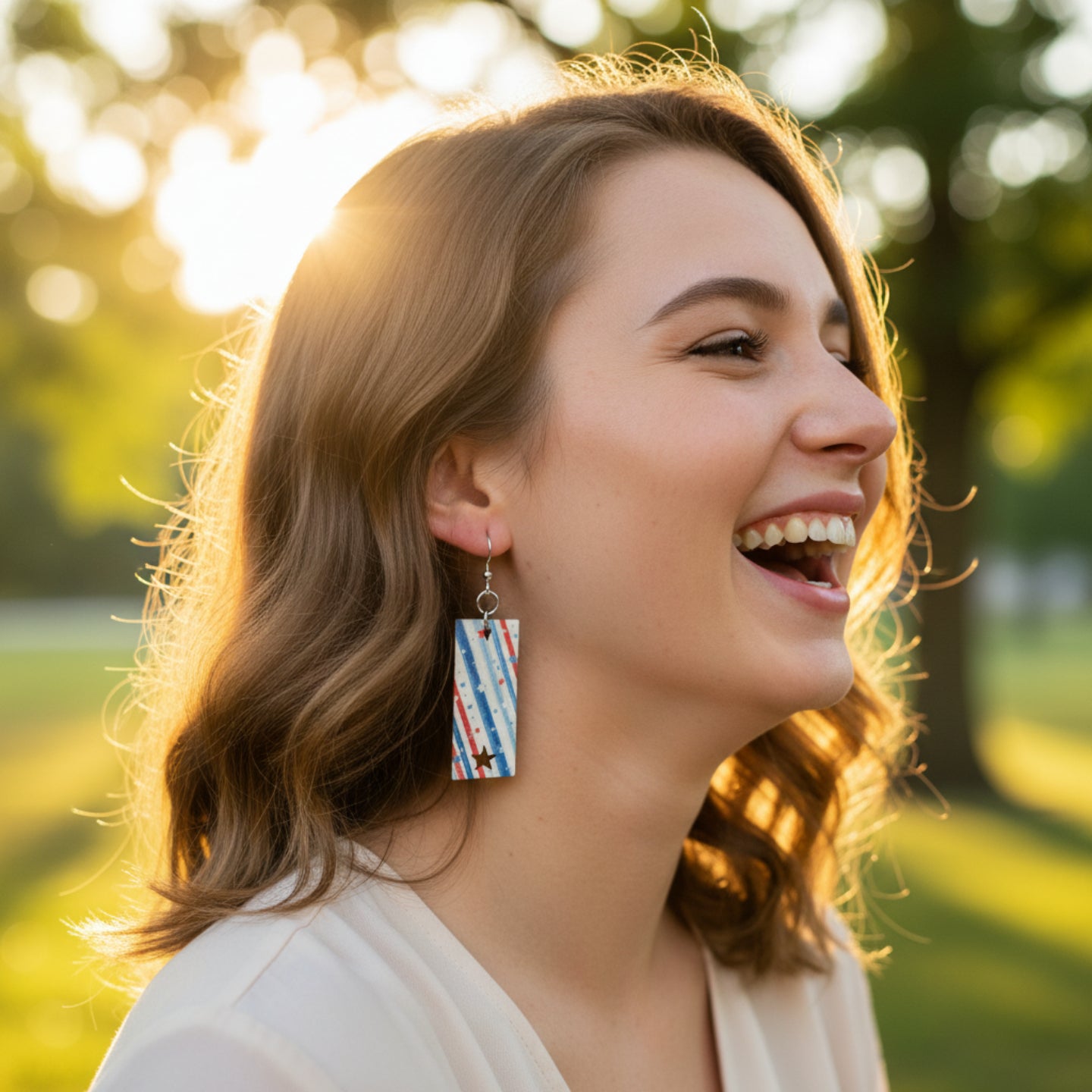 Patriotic Earrings Made in U.S.A. - 9 Styles Available