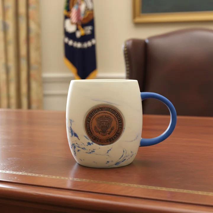 Blue Marble Look Presidential Seal Mug
