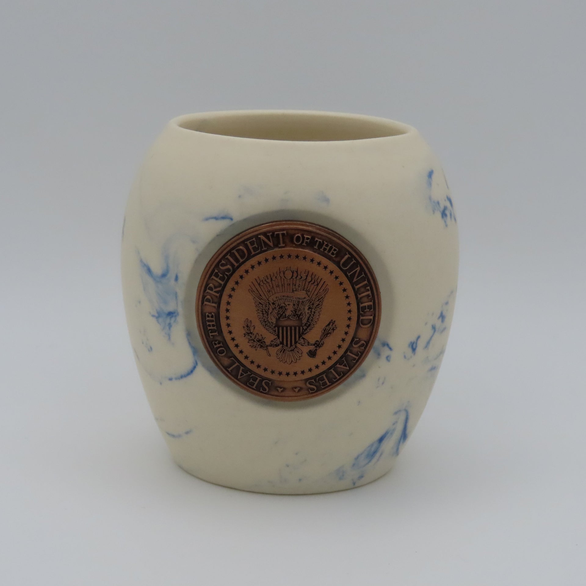 Blue Marble Look Presidential Seal Shot Glass