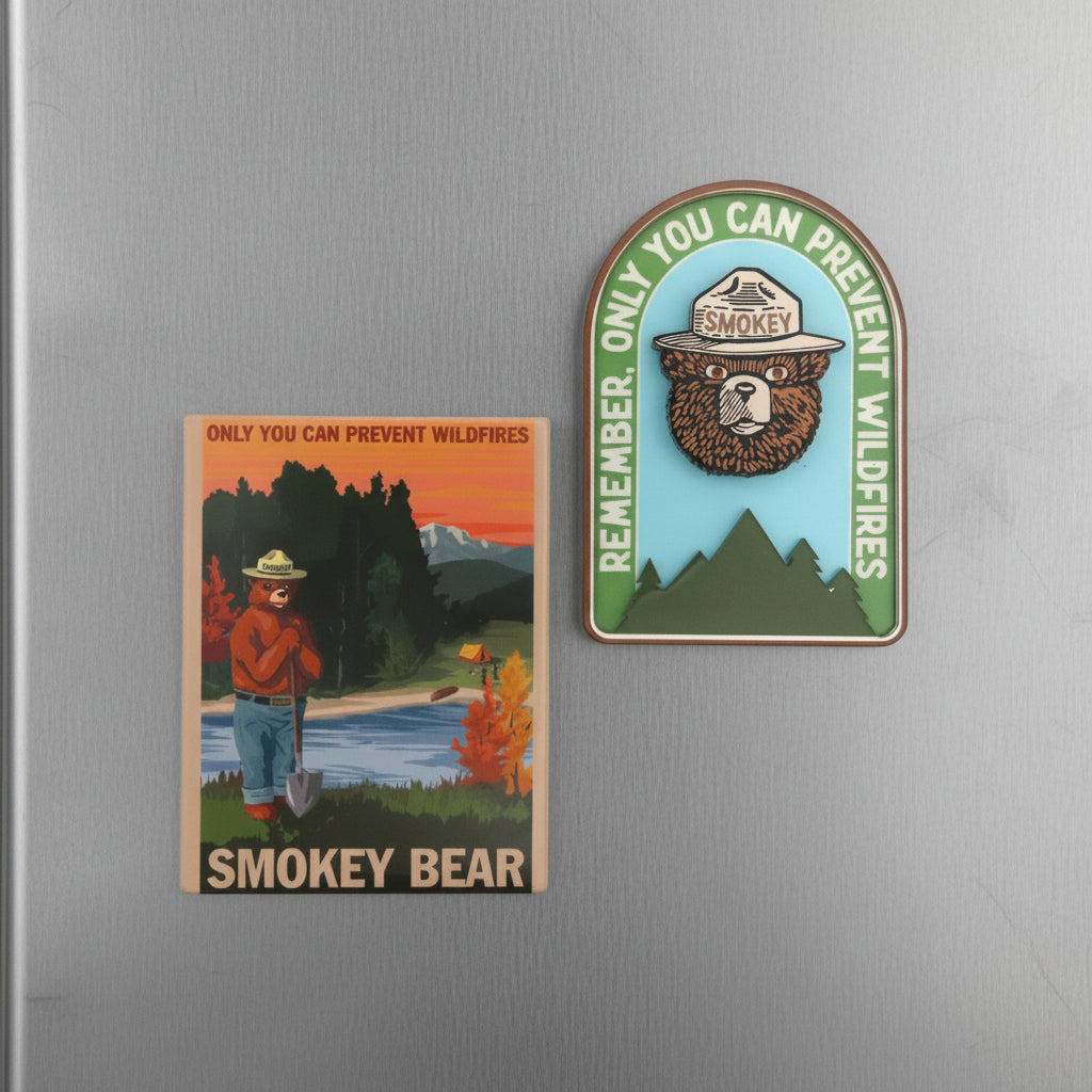 Smokey Bear Magnet Pair