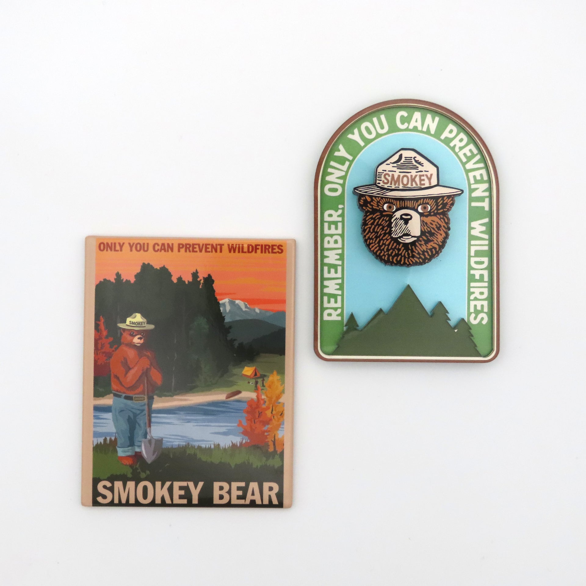 Smokey Bear Magnet Pair