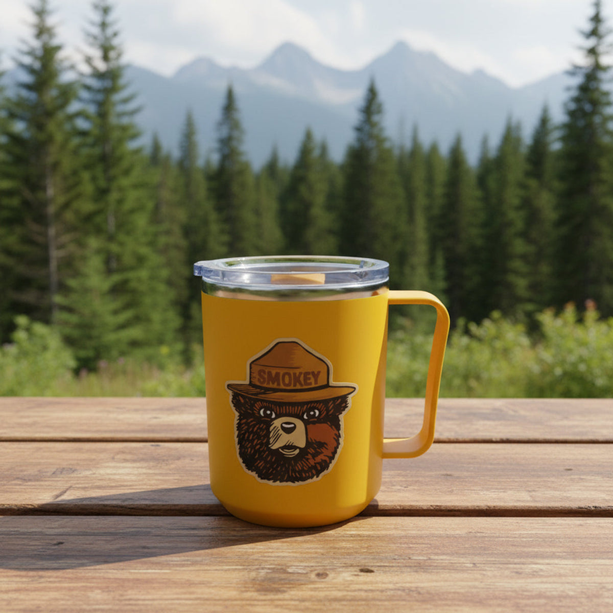 Yellow Smokey Bear Icon Mug