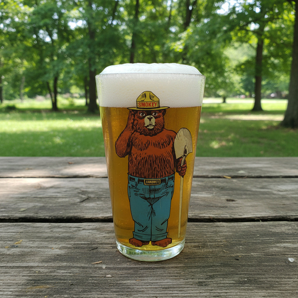 Smokey Bear Pint Glass