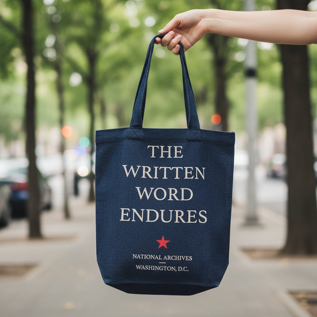 The Written Word Endures Artisan Tote Bag