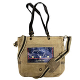 US Marine Corps Military Tent Crossbody Messenger Bag with Handles