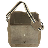 US Marine Corps Military Tent Crossbody Messenger Bag with Handles