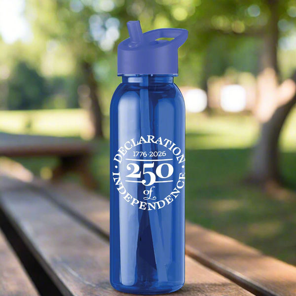 Life Liberty Declaration of Independence 250th Anniversary Water Bottle - 5 Colors Available