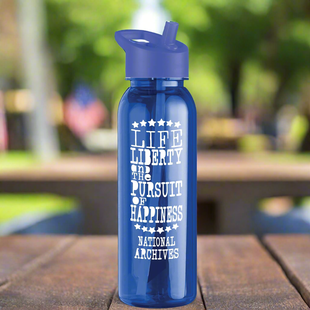 Life Liberty Declaration of Independence 250th Anniversary Water Bottle - 5 Colors Available